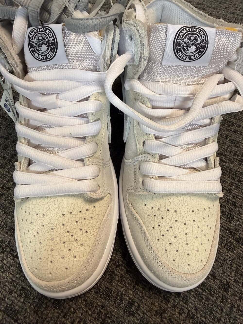 Nike SB Dunk High QS x Antihero Skateboards 'White Black' HM5837-100